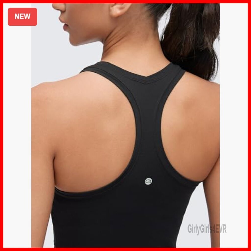 Butterluxe Crop Tank Top - Yoga Workout Athletic Tight Fit Racerback - Picture 6 of 6